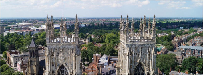 The tower of York Minster
